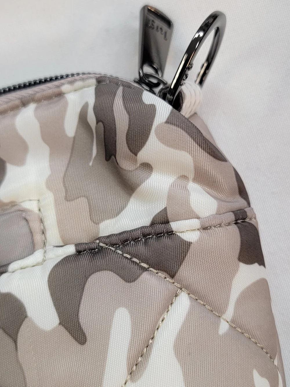lug Quilted Beige and Brown Camo Messenger Bag